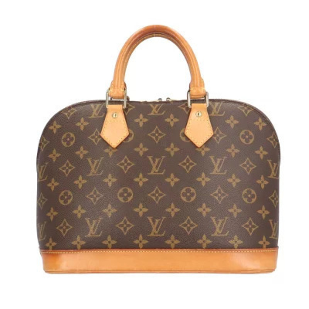 Louis Vuitton Alma Monogram Handbag Canvas Brown
